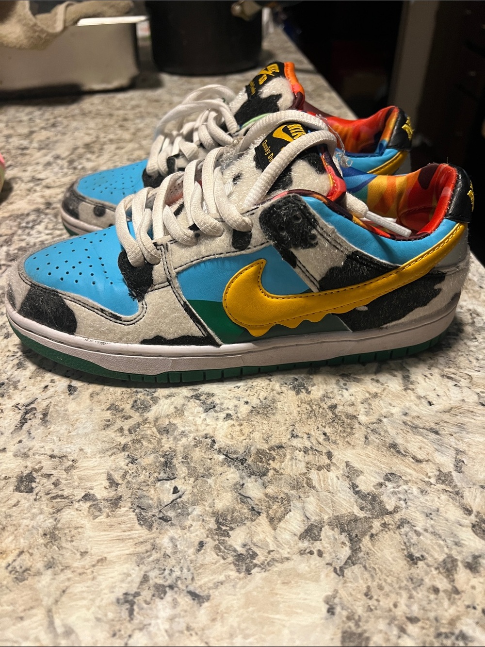 Nike Low-Top Sneakers - Blue, Yellow, Green, Black, White